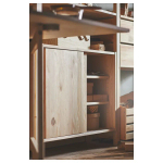 Шкаф с раздвижными дверями - IKEA IVAR/ИВАР ИКЕА, 60х30х80 см, под беленый дуб