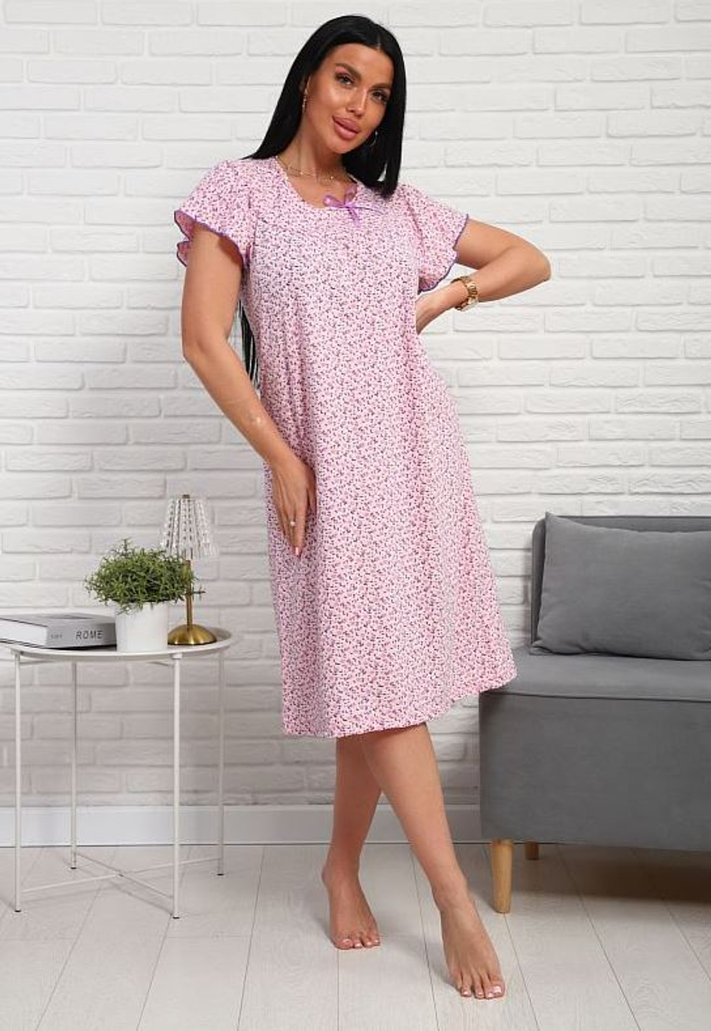 Сорочка женская "Нежность К.П" рукав (945)