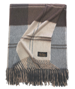 Плед 147х183 Glen Saxon Block 103 A5 brown