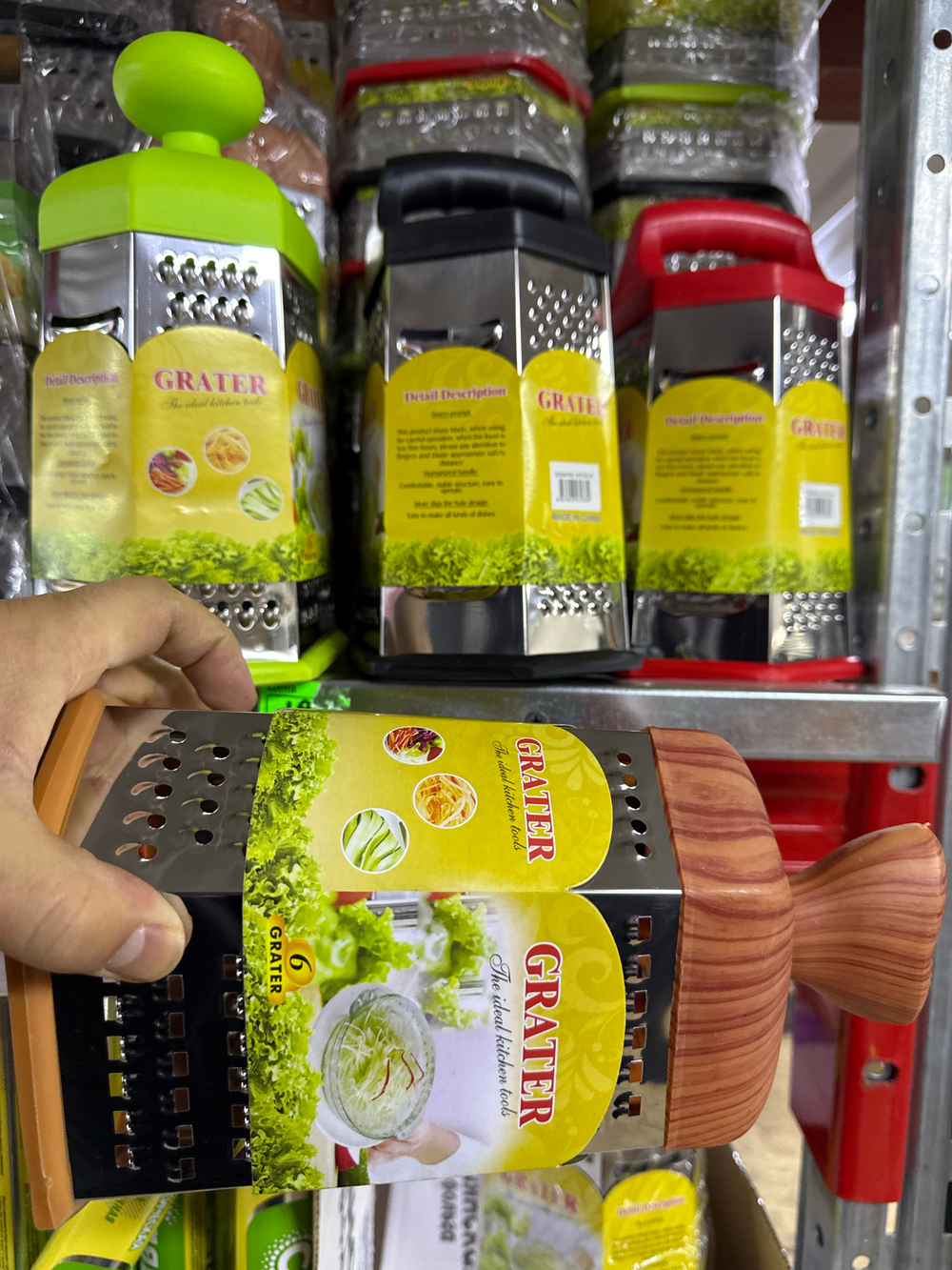 Терка 6-гранная в ассортименте