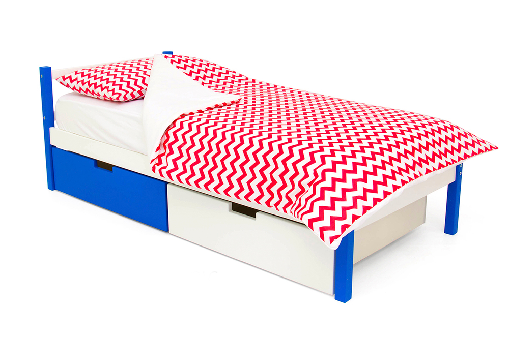 Детская кровать тахта Бельмарко Svogen синий-белый