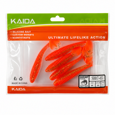 Набор силиконов KAIDA SH07-85 8.5см 5шт COL016 №92