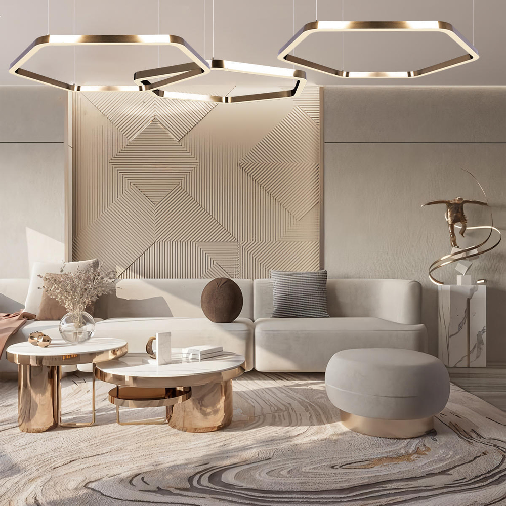 Подвесной светодиодный светильник Loft It Titanium  10243M Gold