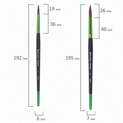 Кисти BRAUBERG PREMIUM, набор 10 шт. (круглые пони - 5 шт., синтетика - 3 шт., плоские щетина - 2 шт.), блистер, 201023