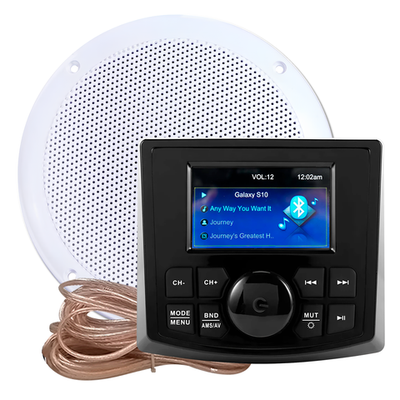 Комплект влагостойкой акустики для бани, сауны и хамама - AQUA Music DB001 VISATON белый