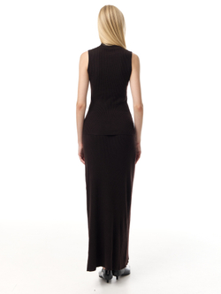 Юбка ribbed maxi