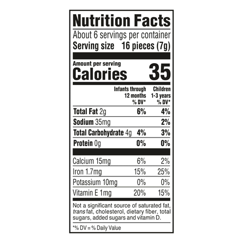 Gerber, Lil' Crunchies®, запечённый злаковый снек, для детей от 8 месяцев, томат, 42 г (1,48 унции)