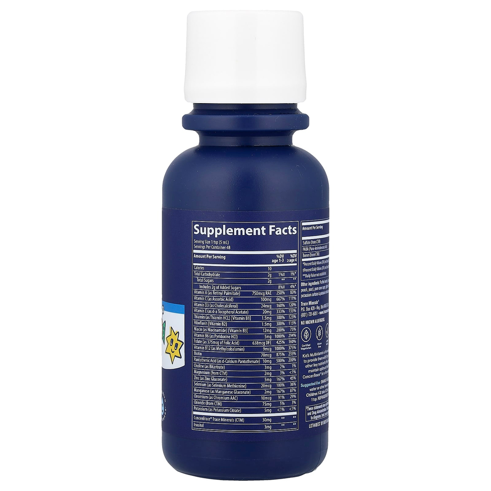 Trace, жидкие мультивитамины для детей, тропический пунш, 237 мл (8 жидк. унций)