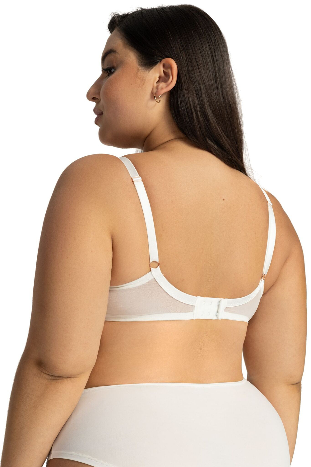 Кремовый бюстгальтер с мягкой чашкой Crystal