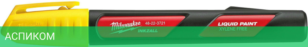 Маркер строительный Milwaukee Inkzall желтый (48223721)