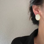 Серьги Овал, Золотые