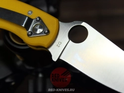 (Реплика Spyderco Military) Складной нож Steelclaw Боец-3 , желтая рукоять - сталь D2