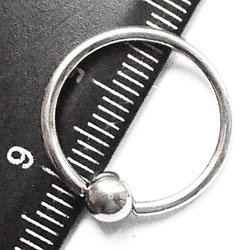 Сегментное кольцо для пирсинга 10х1,2х3 мм. Титан G23. 1 шт