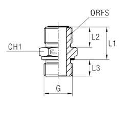 Штуцер FE D20 ORFS 1.3/16 - BSP 1/4