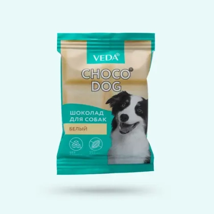 VEDA CHOCO DOG Лакомство для собак Шоколад белый, 85 г
