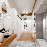 Светильник подвесной Crystal Lux PERA SP50W LED GOLD