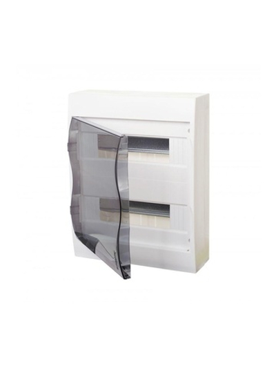 Бокс навесной ОП City9 Box 2 ряда 24мод. с прозр. дверцей SE EZ9E212S2SRU