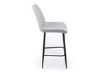 Барный стул Woodville Седа 360 светло-серый (zd 960), черный np, ножки черные