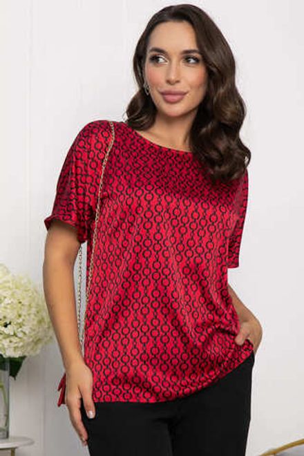 Блуза Морган (красная/цепи) Б14087-16М LT Collection
