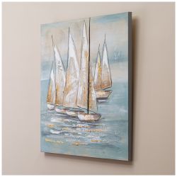 КАРТИНА "ПАРУСНИКИ" 80Х80Х3 СМ