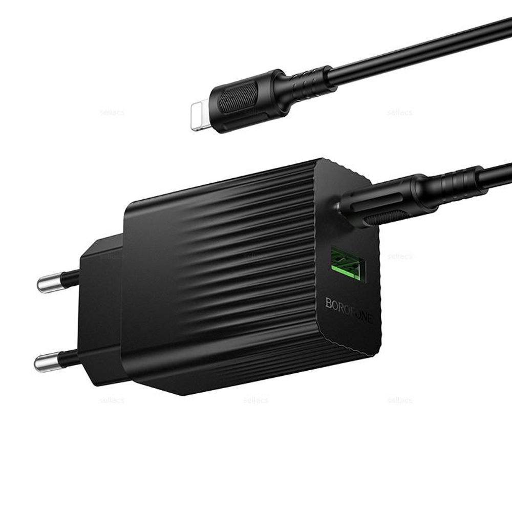 Зарядное устройство для Lightning PD20W+QC3.0 Borofone BAS74A (black)