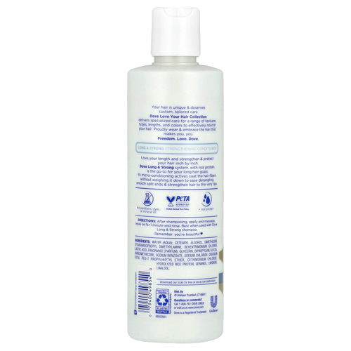 Dove, Love Your Lasting Length, укрепляющий кондиционер, 400 мл (13,5 жидк. унц.)