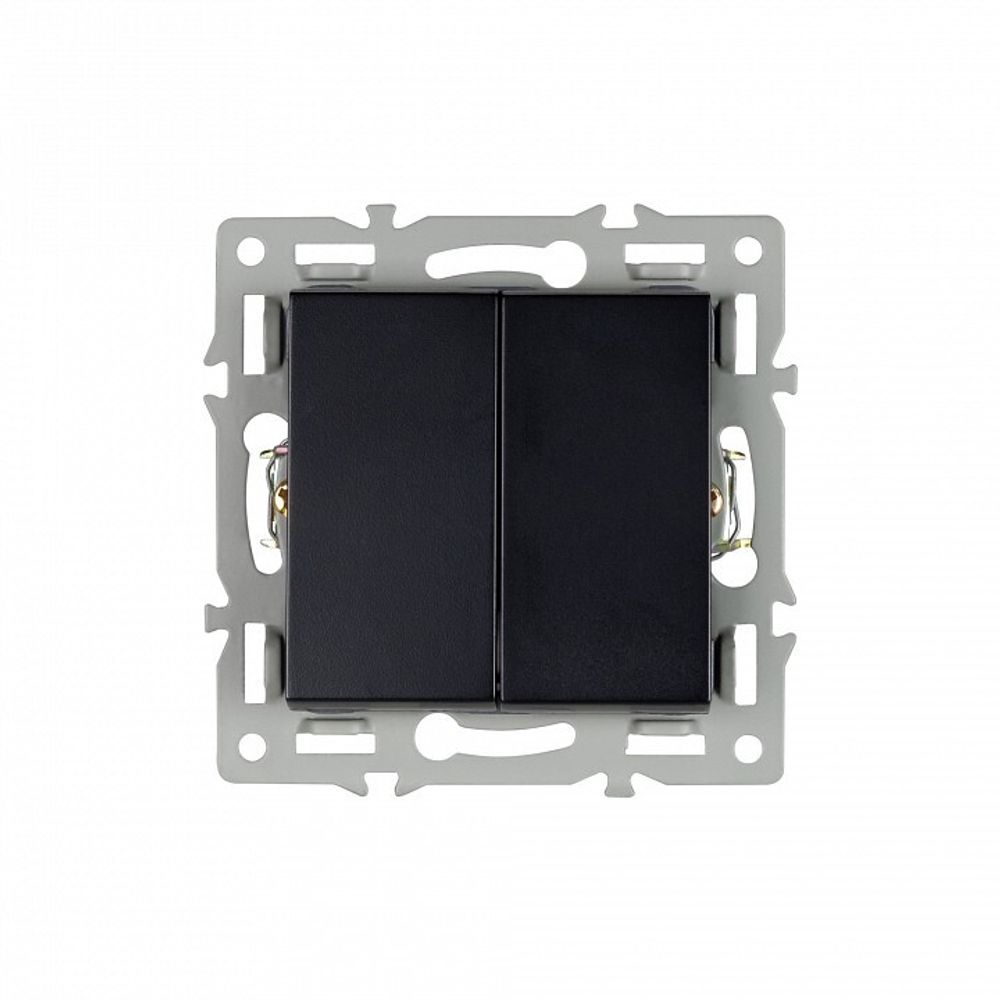 Выключатель проходной двухклавишный без рамки Arlight SWT 043728