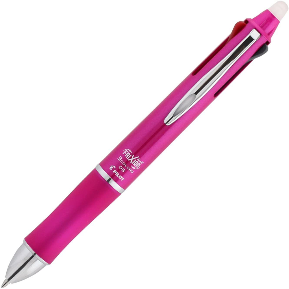 Стирающаяся гелевая ручка Pilot FriXion Ball 3 Metal розовый корпус
