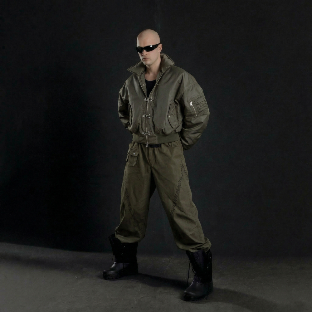 Высококачественная мужская куртка-бомбер оверсайз в стиле ретро с металлическими пряжками-замками, укороченная, для мужчин