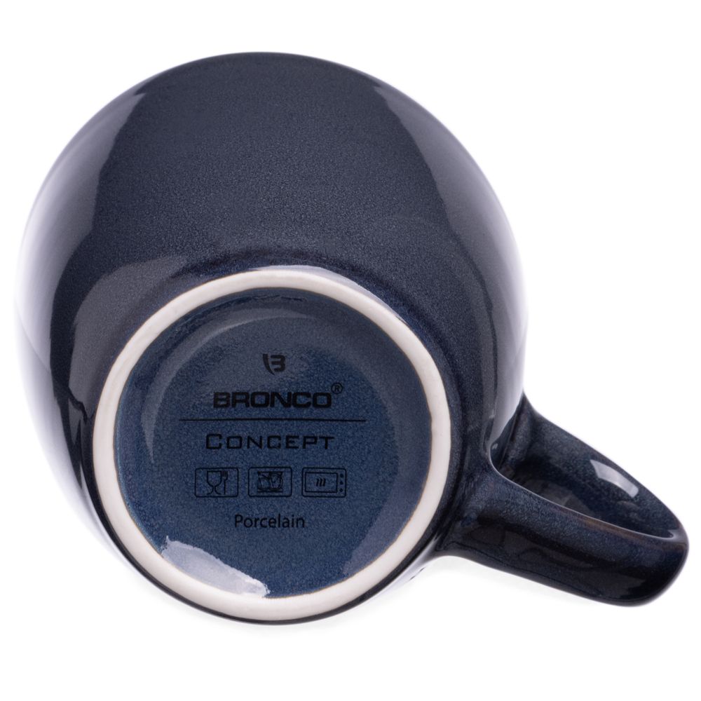 НАБОР КРУЖЕК BRONCO "CONCEPT" 4 ШТ. 355 МЛ СИНИЙ