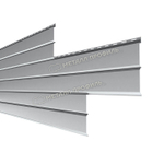 Сайдинг металлический L -Брус ХL Полиэстр 0.45мм - RALL 7004 Сигнальный серый (Заказ)