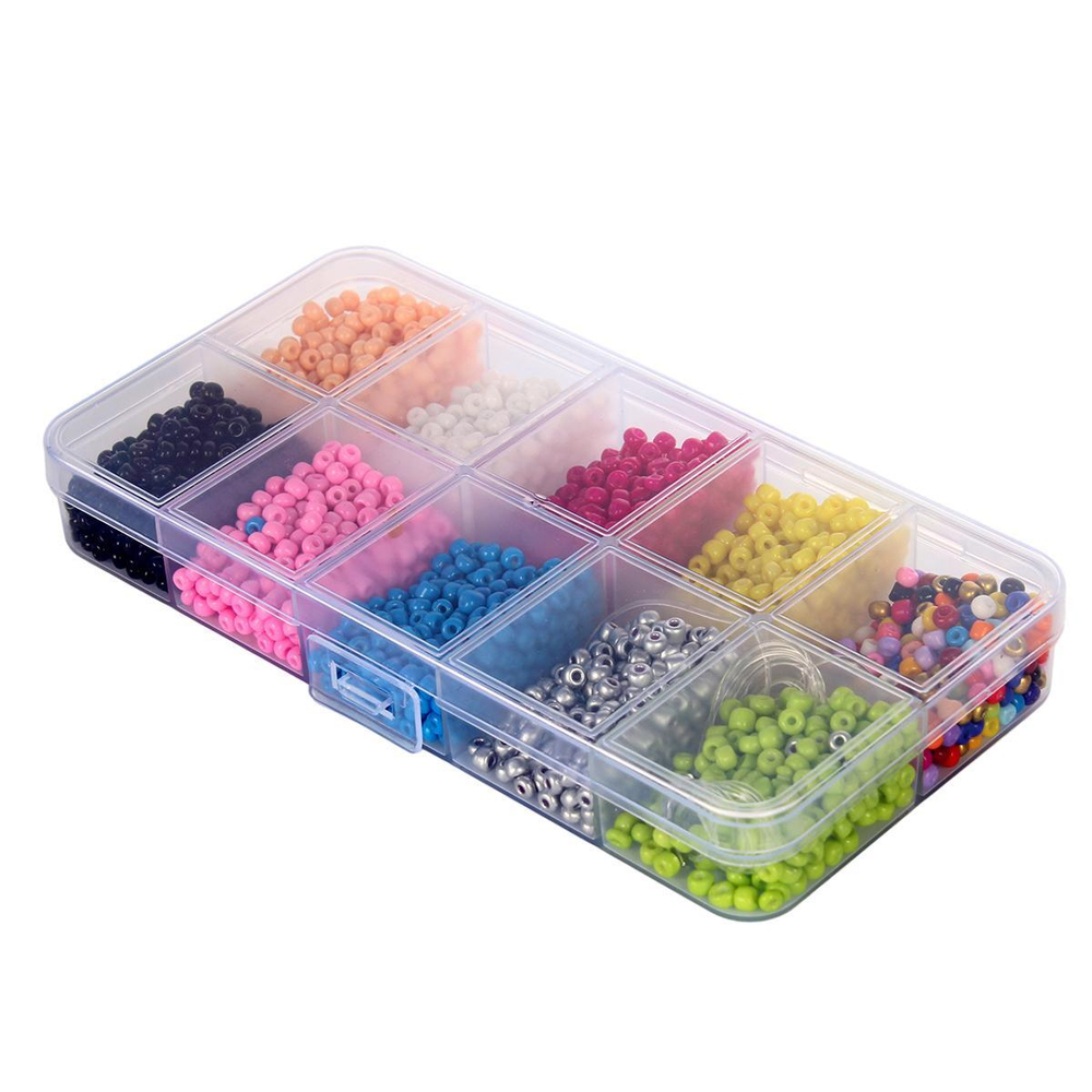 Набор украшений для девочек, в наборе бусины, браслет 13х6,5 см, коробка с-31244