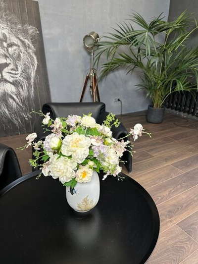 Цветочная композиция в вазе, в-58 см