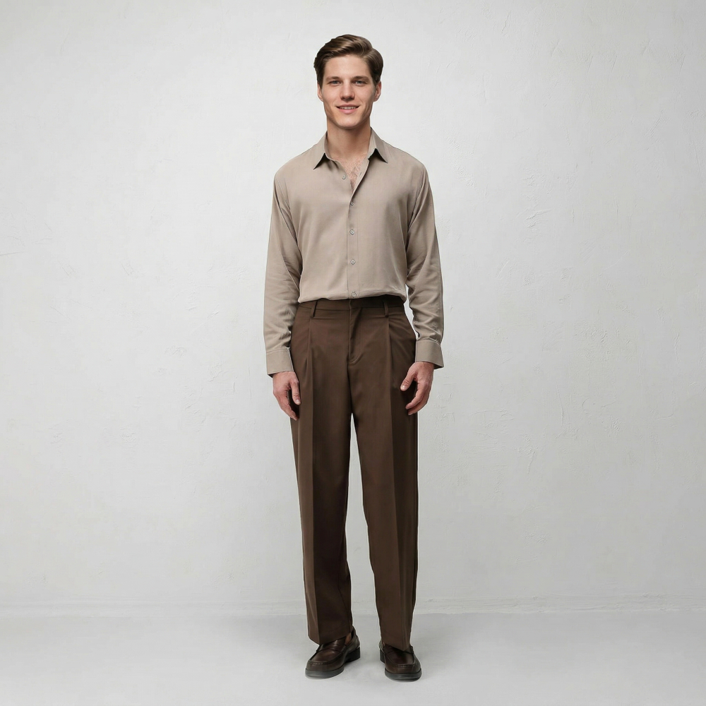 Коричневый оверсайз (УКОРОЧЕННЫЙ ПИДЖАК)