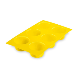 Форма для выпечки 6 маффинов Westmark Silicone желтая Германия