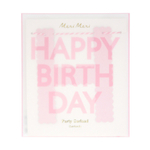 Гирлянда розовая "Happy Birthday" 1.8 м