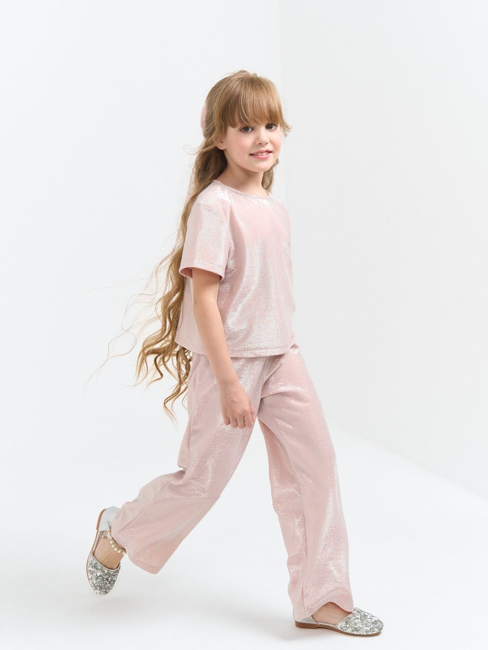 Костюм из люрекса "Розовая дымка"