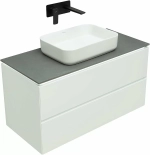 Тумба с раковиной Allen Brau Infinity 100 1.21003.WM белый матовый