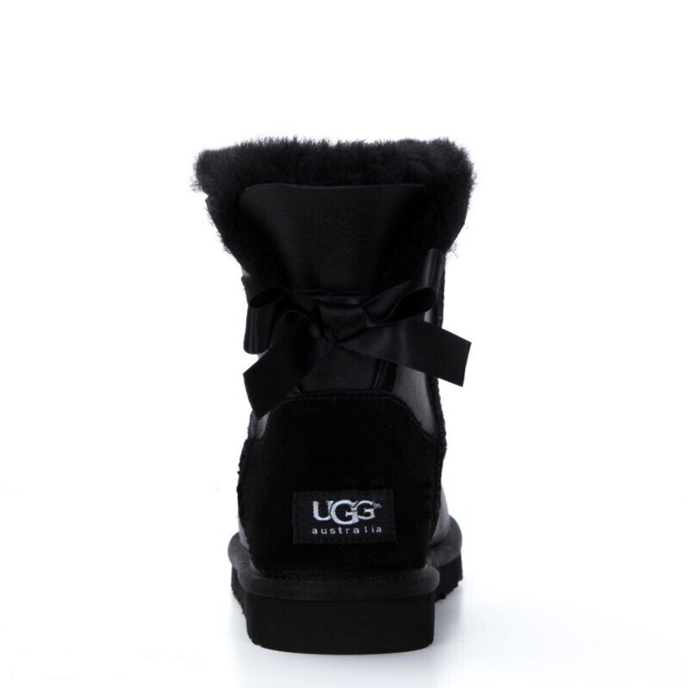 Угги Bailey Bow Mini Metallic Black