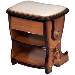 Табурет Сапог с ящиком Орех Беж