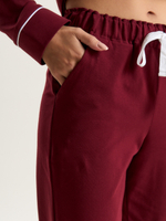 Пижама женская Ihomewear English Bordo