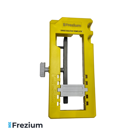Шаблон регулируемый для установки дверных петлей со струбциной "Frezium"