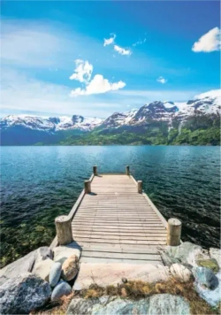 Фотообои "Симфония" бумажные Природа Норвегии 140*200 см.