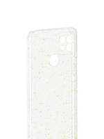 Силиконовый супертонкий чехол с блестками для Realme C21 DF