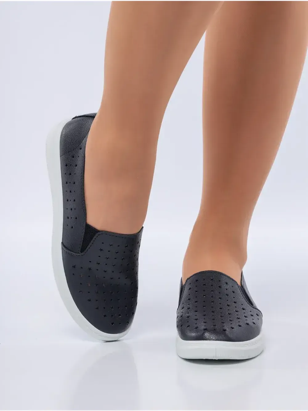 Мокасины летние с перфорацией