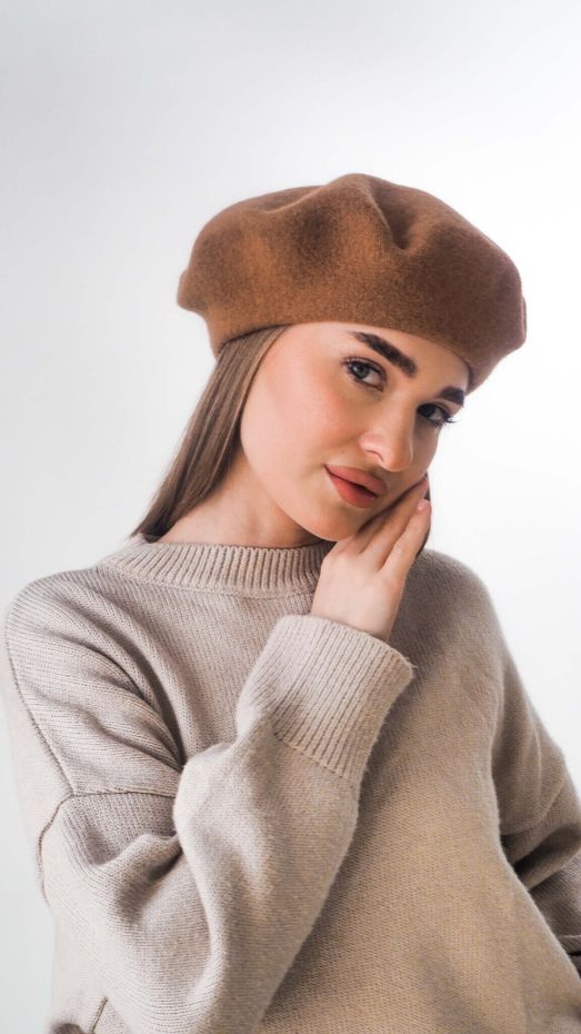 Берет 11 Tonak (055 Синий / 56-57 / - / 30х30х6 / 57 / Синий / Шерсть / 0.3)