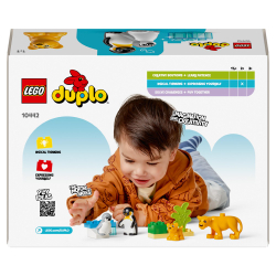 Конструктор LEGO DUPLO Town 10442 Семьи диких животных Пингвины и львы арт. 10442 10 дет — фото 4