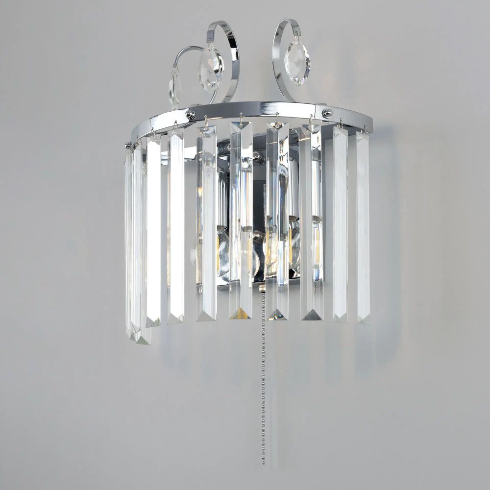 Citilux Инга CL335321 Бра хрустальное с выключателем Хром