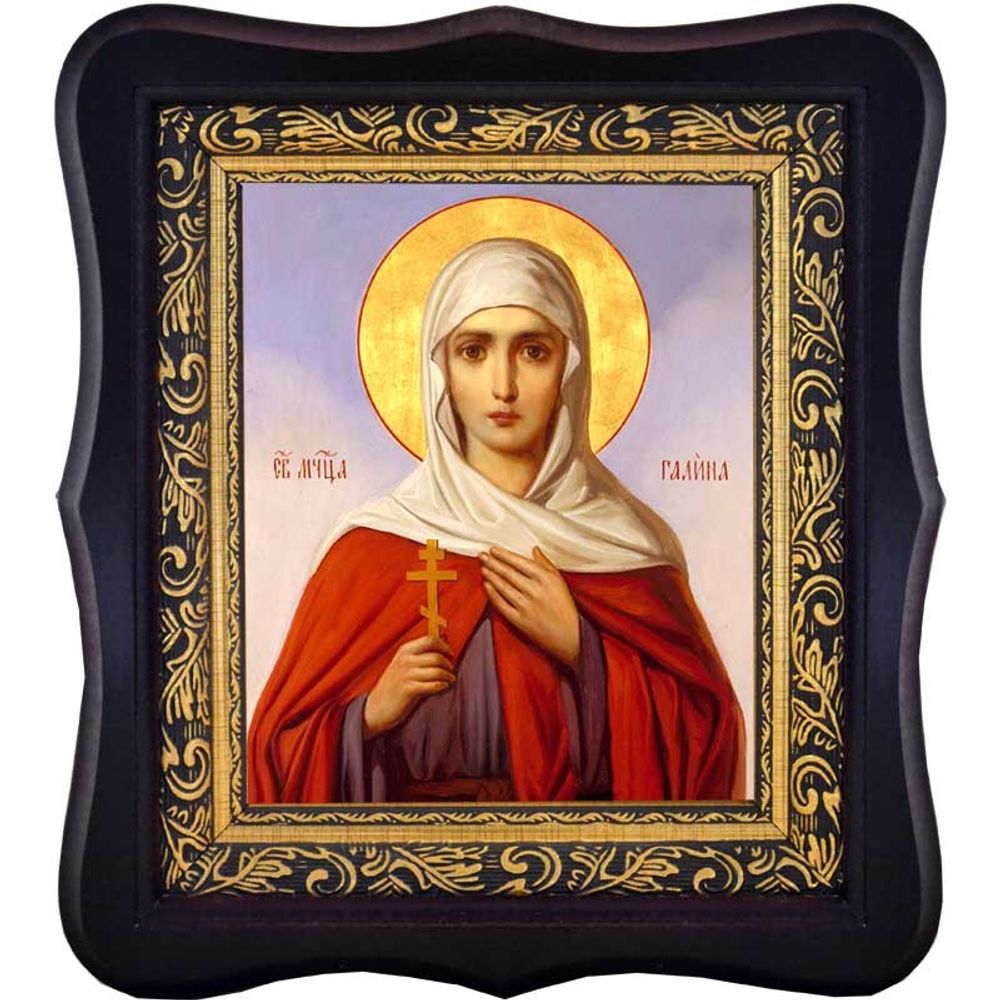 Галина Коринфская Святая мученица. Икона на холсте.