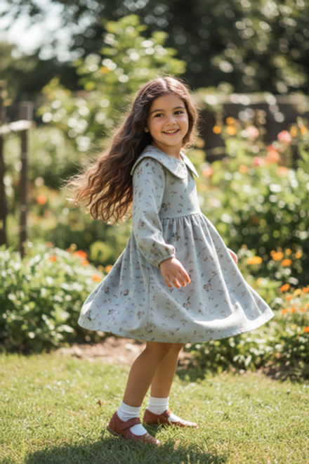 Платье фланель (розовый букет на сером)